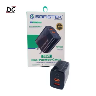 CABEZA 2 PUERTOS 38W SUPER CARGA RAPIDA - SK38W