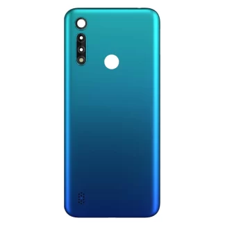 TAPA TRASERA MOTO G8 POWER LITE - AZUL OSCURO