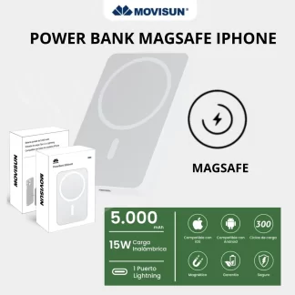 POWER BANK IPHONE I500 - MOVISUN 5.000 MAH