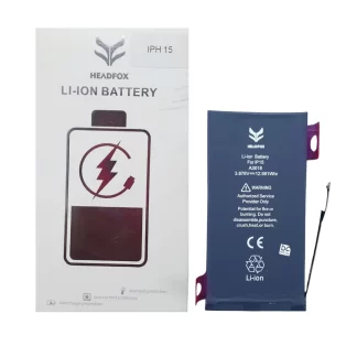 BATERIA IPHONE 15 CON FLEX - HEADFOX
