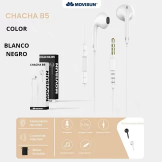 MANOS LIBRES - CHACHA B5 (DE PLUG) - MOVISUN