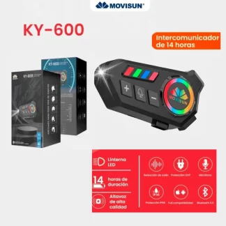 INTERCOMUNICADOR PARA MOTO - KY600 - MOVISUN