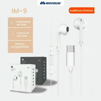 MANOS LIBRES IPHONE 15 - IM9 - MOVISUN (TIPO C)