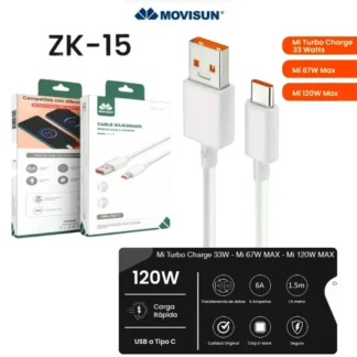 CABLE USB TIPO C XIAOMI - MOVISUN ZK15