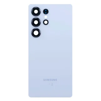 TAPA TRASERA SAMSUNG S25 ULTRA - AZUL CLARO + LENTES DE CAMARA