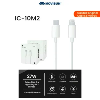 CABLE IPHONE 12 - LIGHTNING A TIPO C - 2 MTS - IC10M2 - MOVISUN