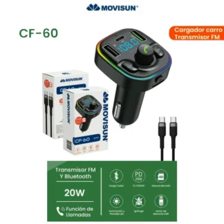 TRANSMISOR BLUETOOTH - FM - CF60 - MOVISUN